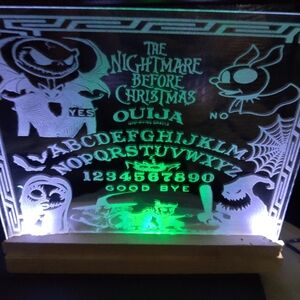 Jack Skellington led ouija board lamp